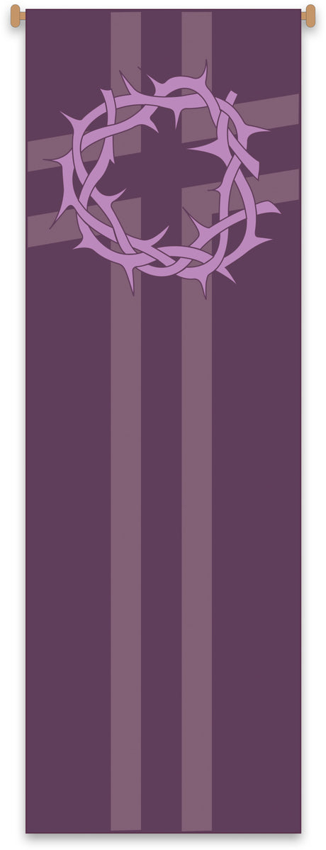 Lent: Crown of Thorns Banner - Slabbinck - Chiarelli's Religious Goods & Church Supply