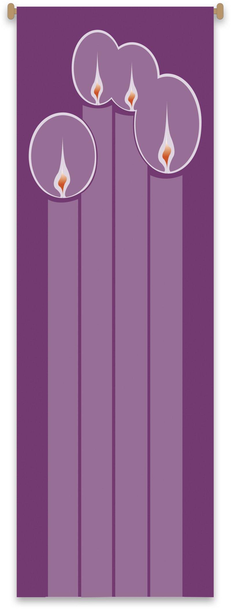 Advent Candle Banner - Slabbinck - Chiarelli's Religious Goods & Church Supply