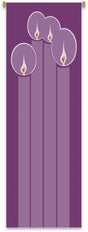 Advent Candle Banner - Slabbinck - Chiarelli's Religious Goods & Church Supply