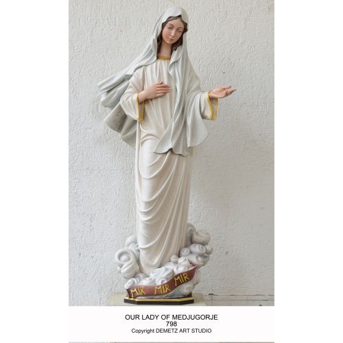 Our Lady of Medjugorje Statue - Demetz - Chiarelli's Religious Goods & Church Supply