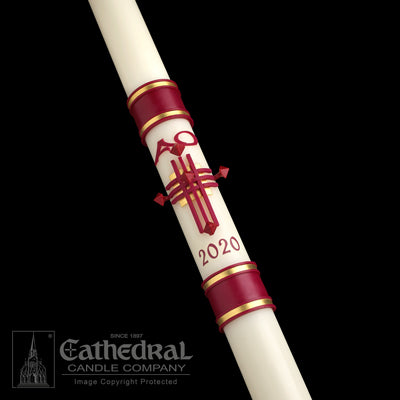 Crux Trinitas | Paschal Candle - Cathedral Candle - Chiarelli's Religious Goods & Church Supply