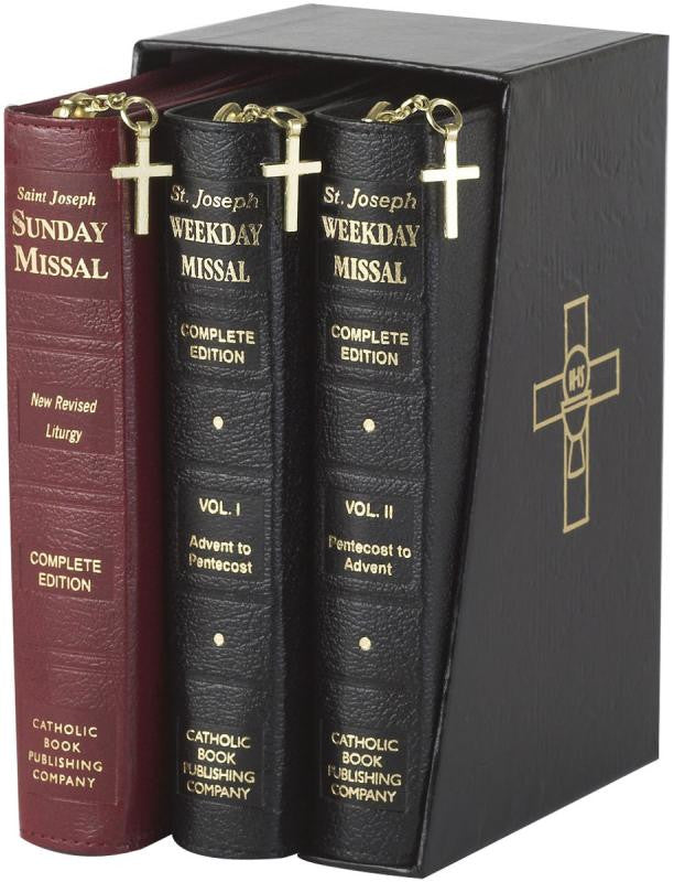 ST JOSEPH MISSAL GIFT SET OF 3 (ZIPPER)