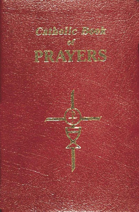 CATHOLIC BOOK OF PRAYERS-BURGUNDY LEATHER - Catholic Book - Chiarelli's Religious Goods & Church Supply