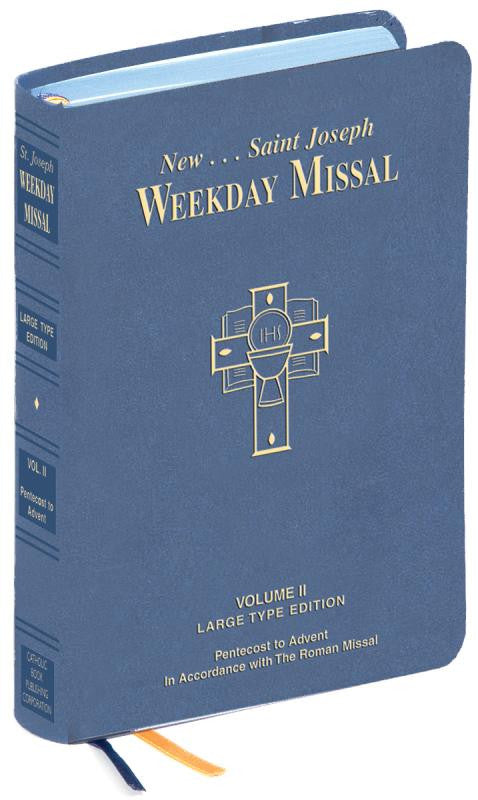 ST. JOSEPH WEEKDAY MISSAL LARGE TYPE VOLUME II - Catholic Book - Chiarelli's Religious Goods & Church Supply