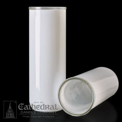 Inserta | Lite Reusable Globe | 5-6-7 Day | All Colors - Cathedral Candle - Chiarelli's Religious Goods & Church Supply