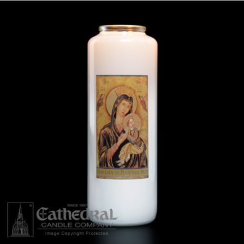 Our Lady of Perpetual Help Candle - Sacred Image Collection - Cathedral Candle - Chiarelli's Religious Goods & Church Supply