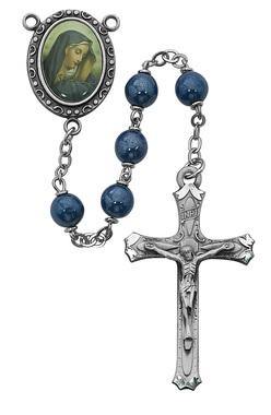 Our Lady of Sorrows Rosary - 7mm - McVan - Chiarelli's Religious Goods & Church Supply