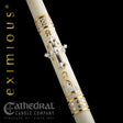 Eximious Collection | Merciful Lamb Paschal Candle - Cathedral Candle - Chiarelli's Religious Goods & Church Supply