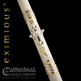Eximious Collection | Merciful Lamb Paschal Candle - Cathedral Candle - Chiarelli's Religious Goods & Church Supply