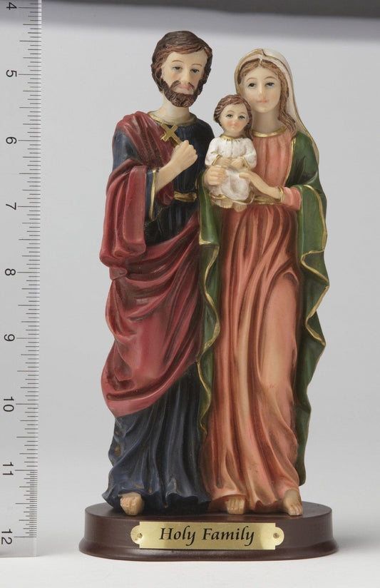 8" Holy Family Statue - Hand Painted - Religious Art - Chiarelli's Religious Goods & Church Supply