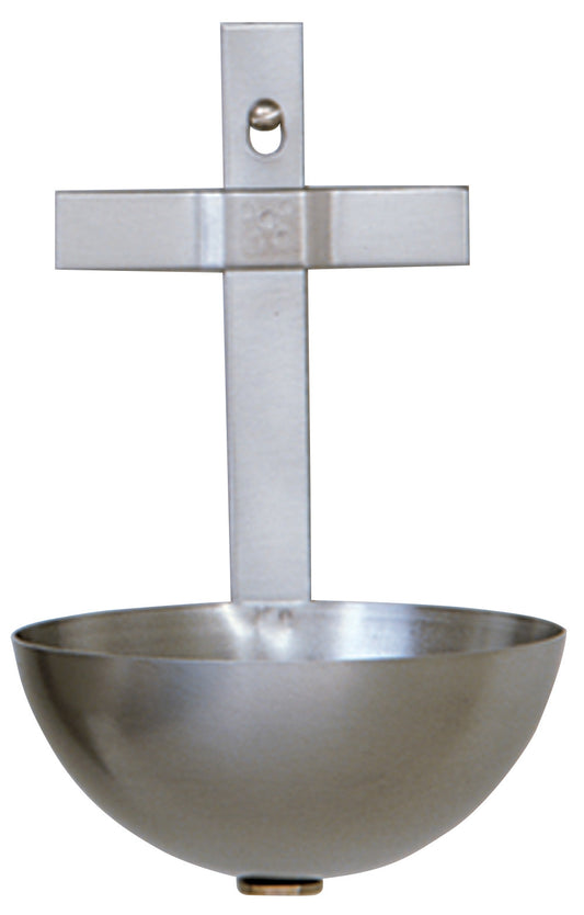 Holy Water Font - Stainless Steel - K14 - Koleys - Chiarelli's Religious Goods & Church Supply