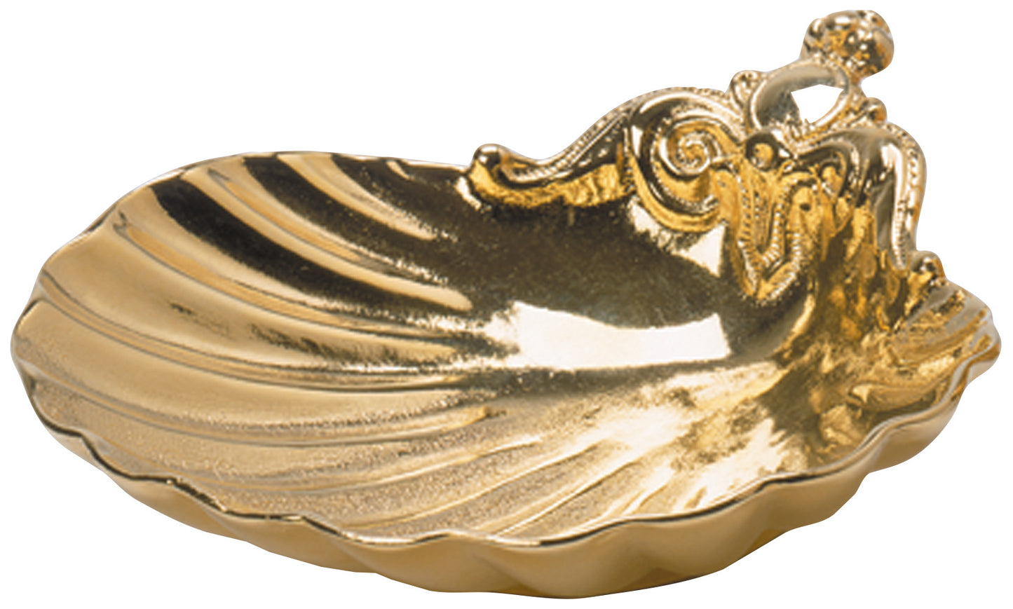 Baptismal Shell - Cast Bronze Gold Plated - K421 - Koleys - Chiarelli's Religious Goods & Church Supply
