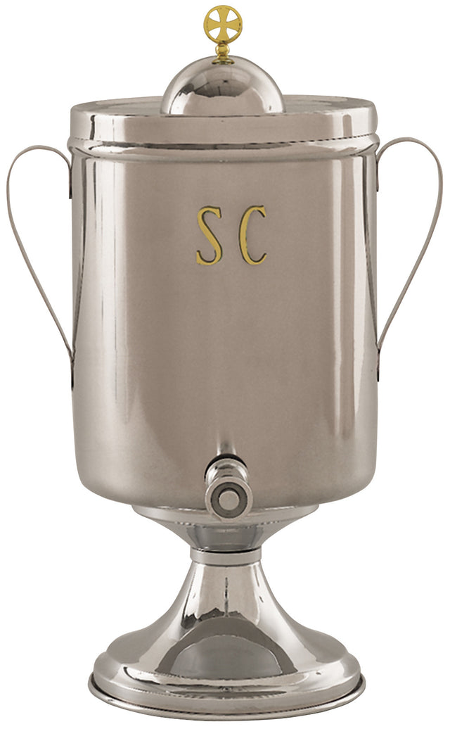 Urn for Holy Oil - Stainless Steel - K69 - Koleys - Chiarelli's Religious Goods & Church Supply