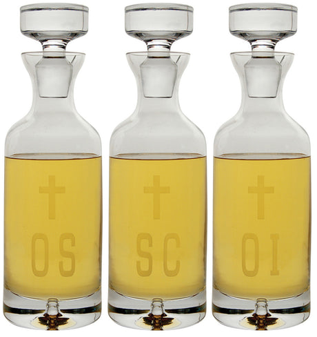 Ambry Set - Hand Cut Crystal - K969 - Koleys - Chiarelli's Religious Goods & Church Supply