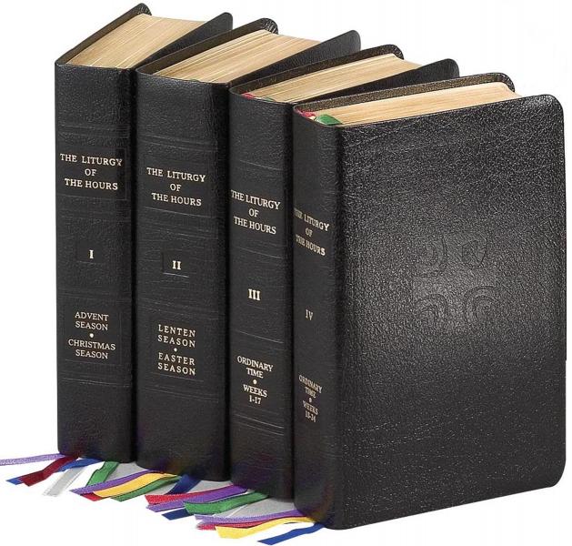 Liturgy of the Hours 4 Volume Set - Full Set  (Leather) - Catholic Book - Chiarelli's Religious Goods & Church Supply