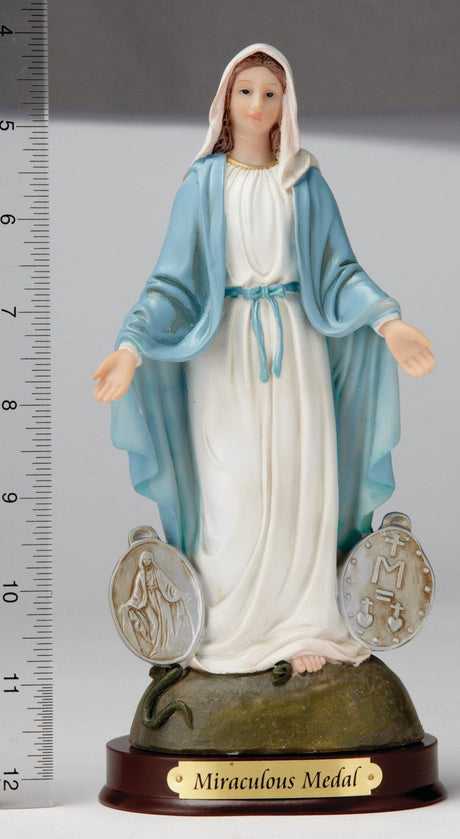 8" Miraculous Medal - Hand Painted - Religious Art - Chiarelli's Religious Goods & Church Supply