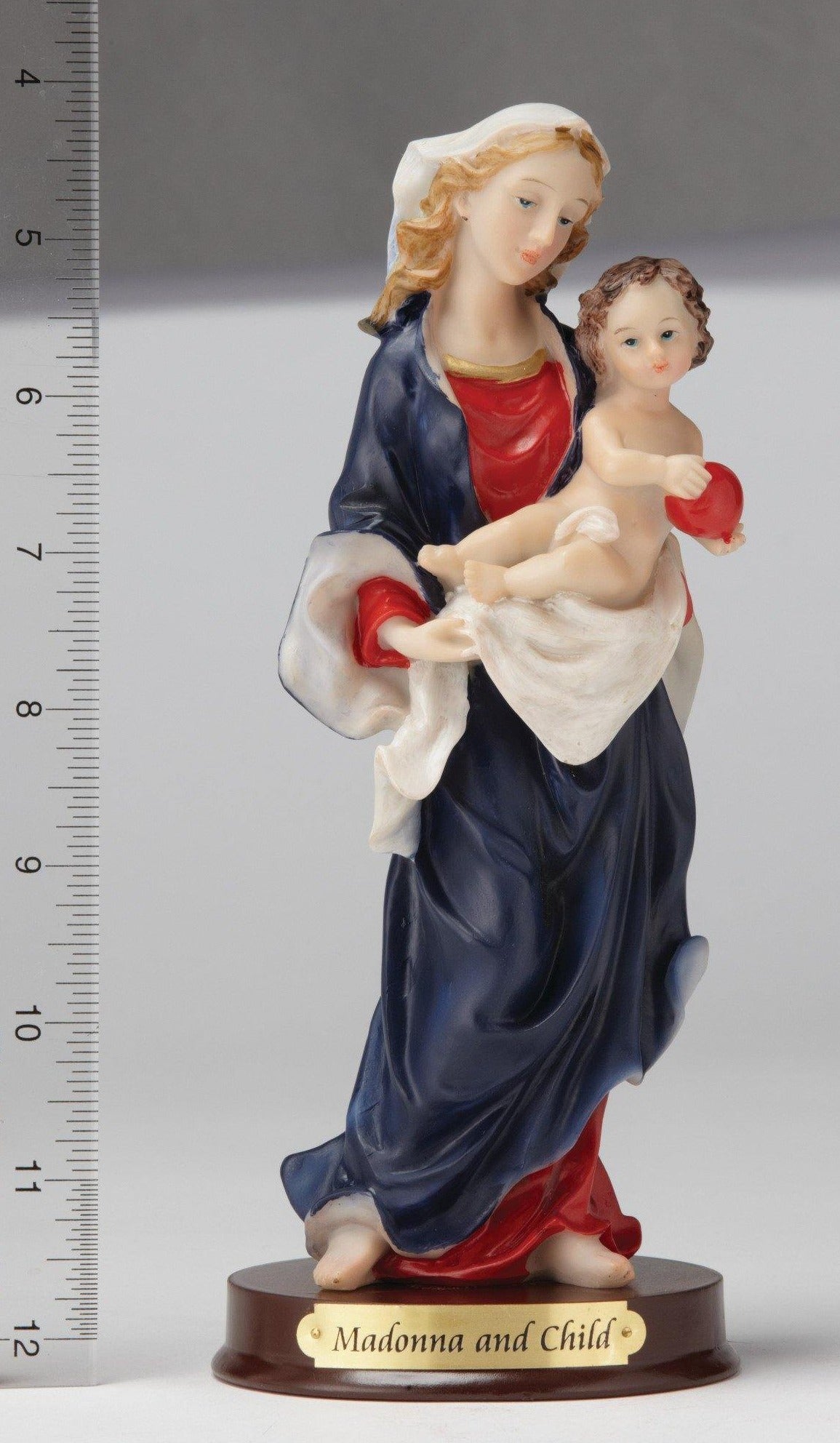 8" Madonna and Child Statue - Hand Painted - Religious Art - Chiarelli's Religious Goods & Church Supply