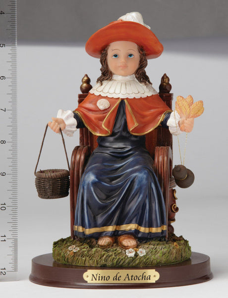 8" Nino de Atocha Statue - Hand Painted - Religious Art - Chiarelli's Religious Goods & Church Supply
