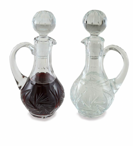 56724 - Lead Crystal Cruet Set - Alviti - Chiarelli's Religious Goods & Church Supply