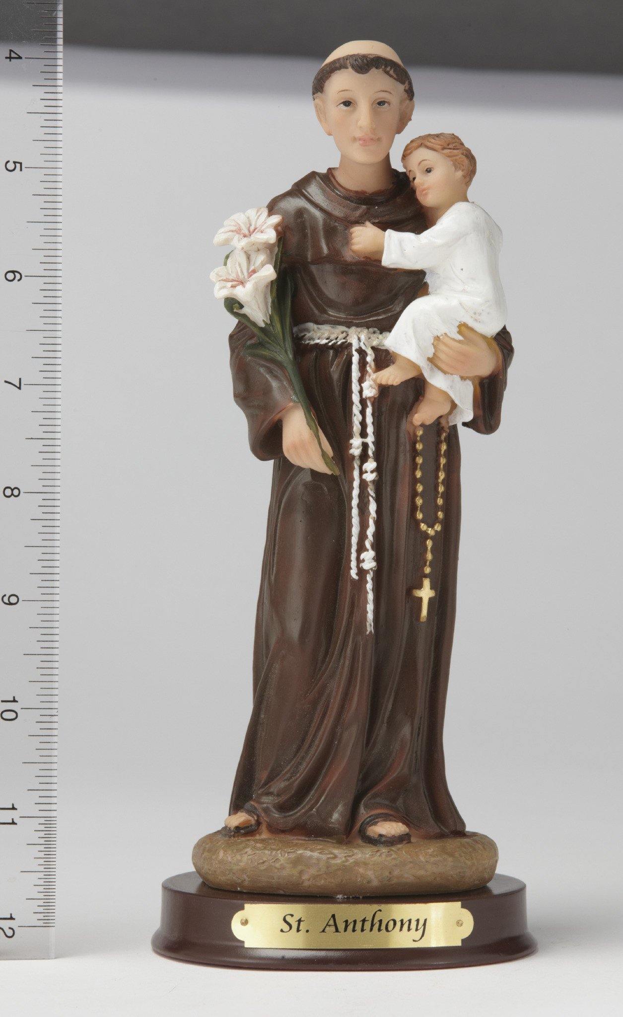 8" St. Anthony Statue - Hand Painted - Religious Art - Chiarelli's Religious Goods & Church Supply