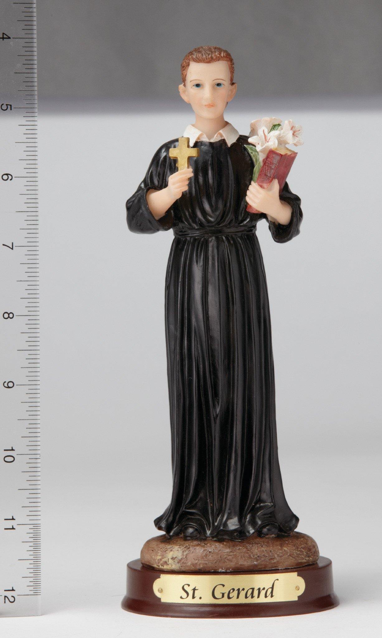 8" Saint Gerard Statue - Hand Painted - Religious Art - Chiarelli's Religious Goods & Church Supply