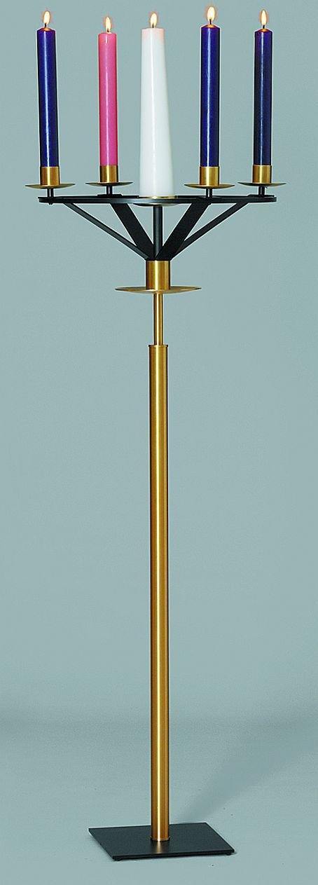 Advent Wreath w. Paschal Candle Stand - Z3915 - Zieglers - Chiarelli's Religious Goods & Church Supply