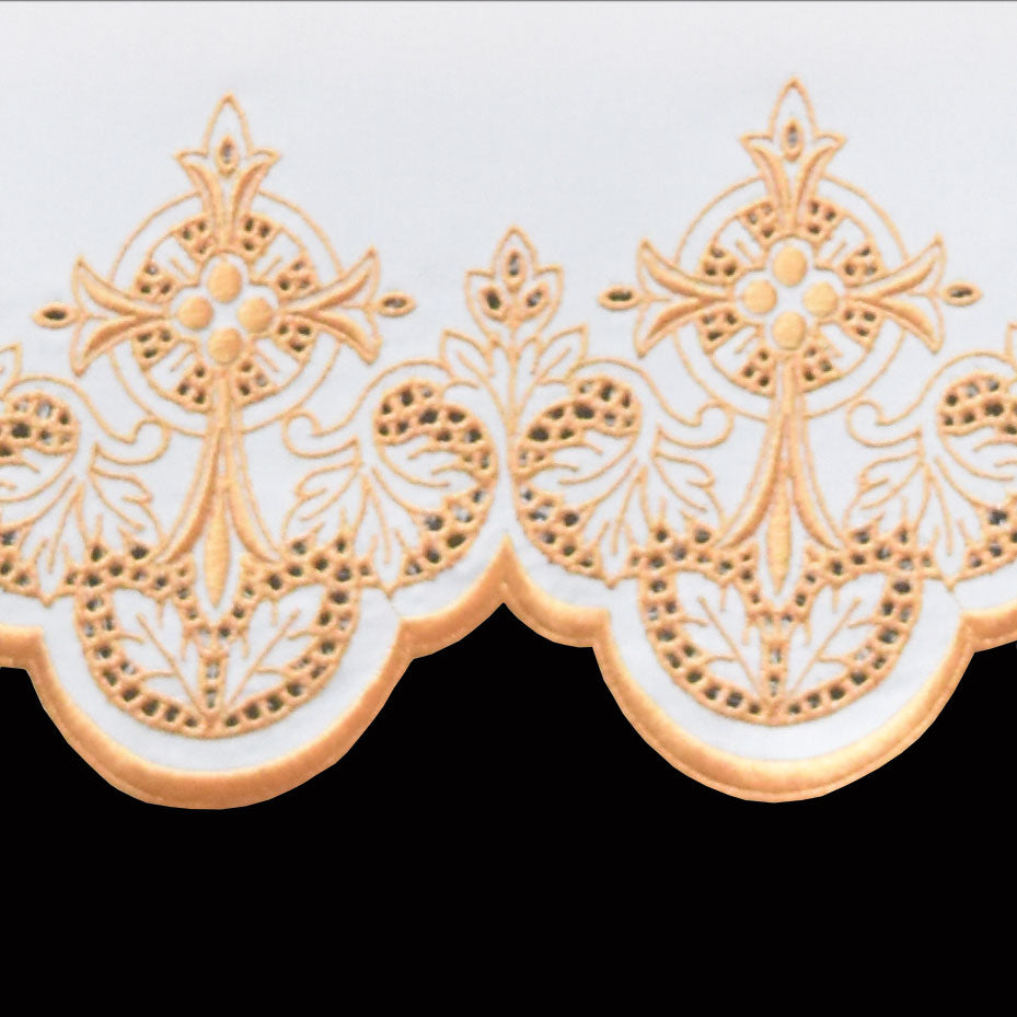 100% Polyester Embroidered Fabric for Altar Cloths | #508