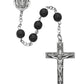 Black Glass Rosary - 7mm - McVan - Chiarelli's Religious Goods & Church Supply