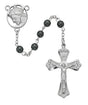 Genuine Hematite Rosary (Rhodium) - 6mm - McVan - Chiarelli's Religious Goods & Church Supply