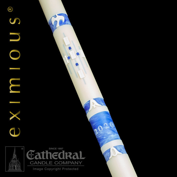 Eximious Collection | Ascension Paschal Candle - Cathedral Candle - Chiarelli's Religious Goods & Church Supply