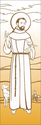 St. Francis of Assisi Banner - Slabbinck - Chiarelli's Religious Goods & Church Supply