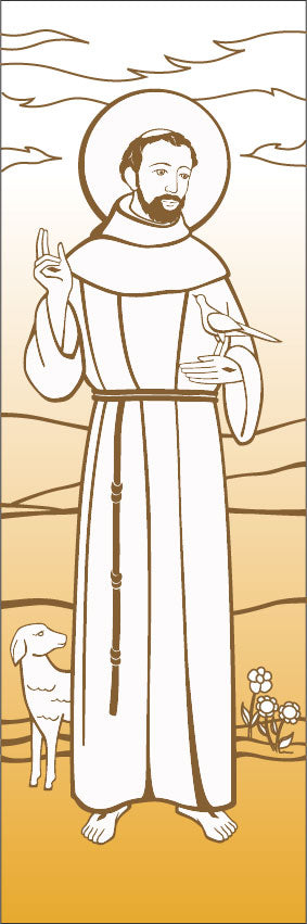 St. Francis of Assisi Banner - Slabbinck - Chiarelli's Religious Goods & Church Supply