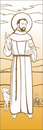 St. Francis of Assisi Banner - Slabbinck - Chiarelli's Religious Goods & Church Supply