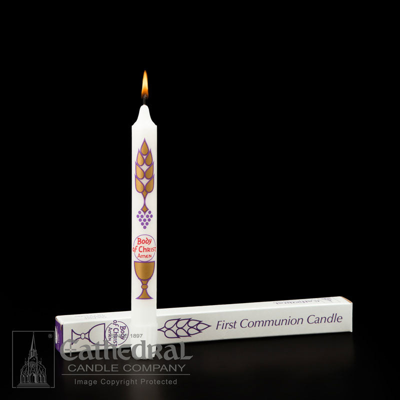 Communion Candles - Body of Christ - Cathedral Candle - Chiarelli's Religious Goods & Church Supply