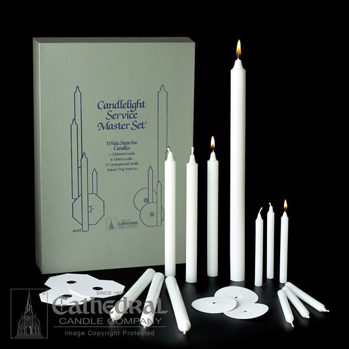 Candlelight Service Sets - Cathedral Candle - Chiarelli's Religious Goods & Church Supply