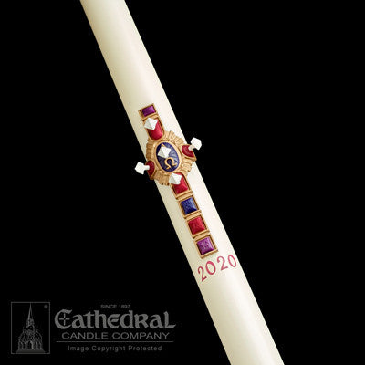Christ Victorious | Paschal Candle - Cathedral Candle - Chiarelli's Religious Goods & Church Supply