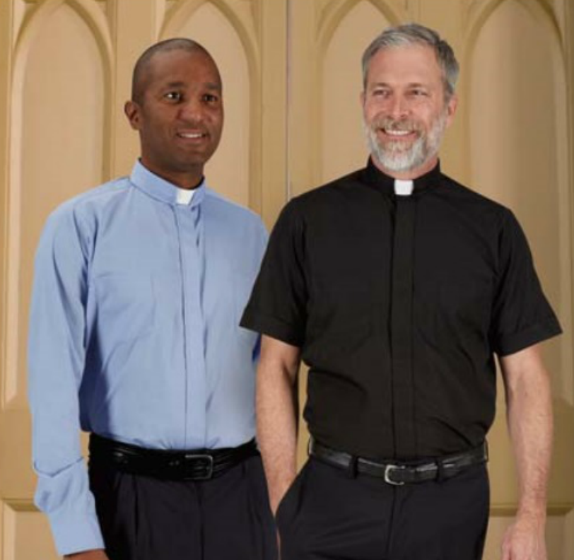 Comfort Men's Clergy Shirt - Short Sleeve - Tab Collar - RJT - Chiarelli's Religious Goods & Church Supply