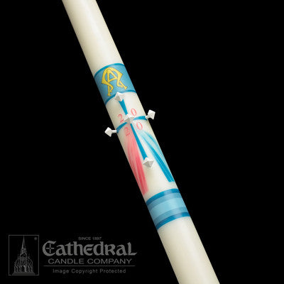 Divine Mercy | Paschal Candle - New* - Cathedral Candle - Chiarelli's Religious Goods & Church Supply