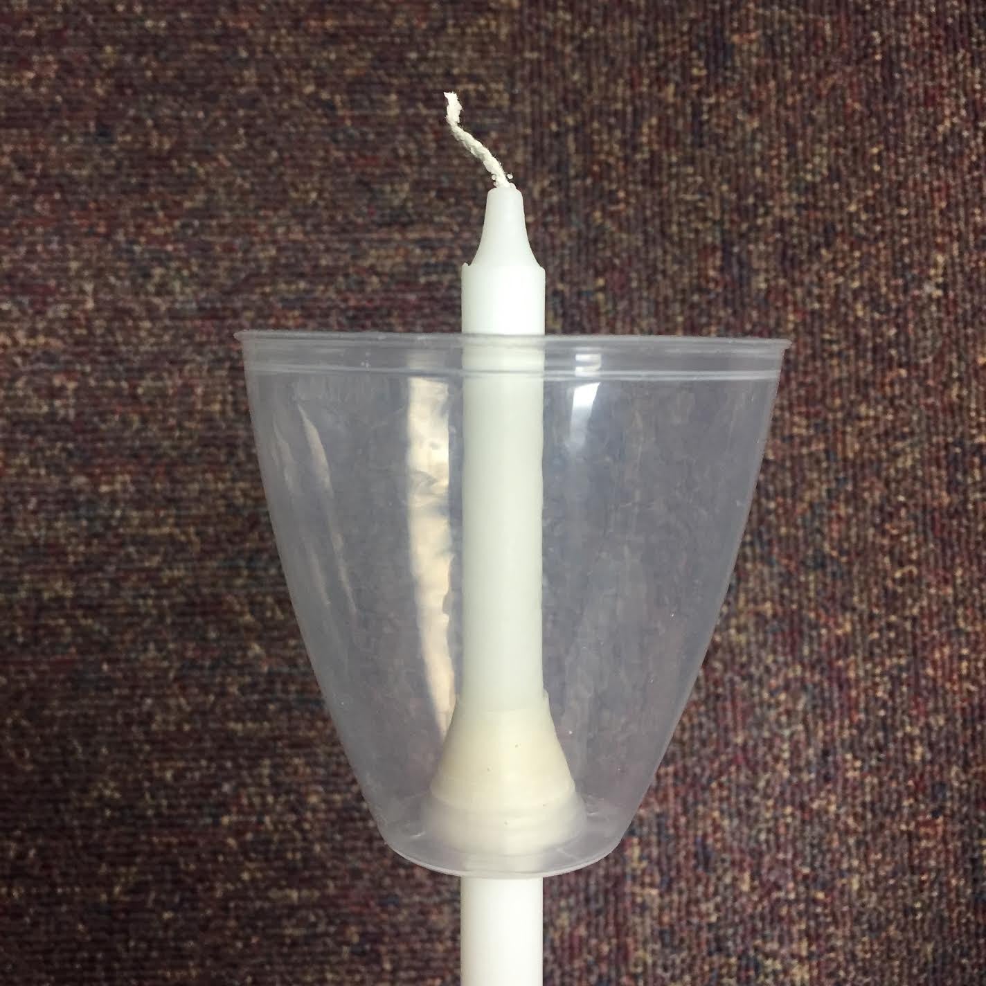 Candle Drip Protector & Wind Protector - All Natural Plastic - Zieglers - Chiarelli's Religious Goods & Church Supply