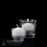 ezLites - Devotional Candles | 4 Hours | All Colors - Cathedral Candle - Chiarelli's Religious Goods & Church Supply