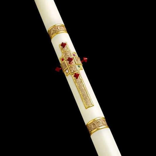 Eximious Collection | Evangelium Paschal Candle - Cathedral Candle - Chiarelli's Religious Goods & Church Supply