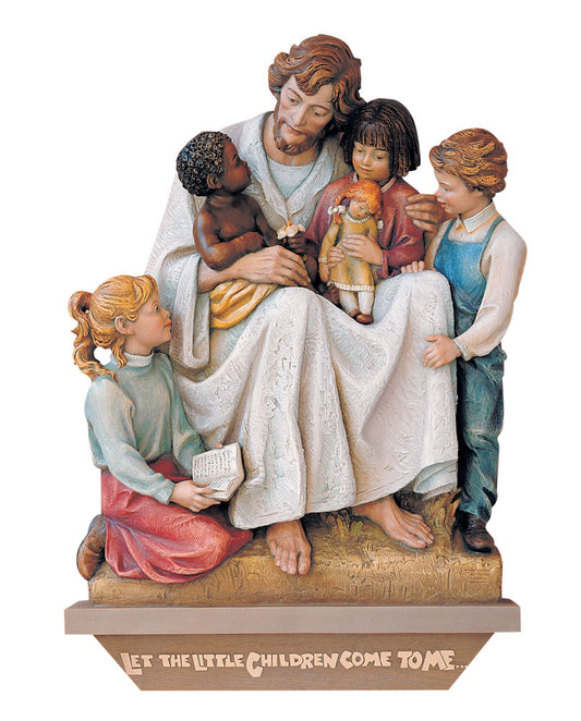 Demetz - Jesus with Children of the World Statue | Mod 100/39