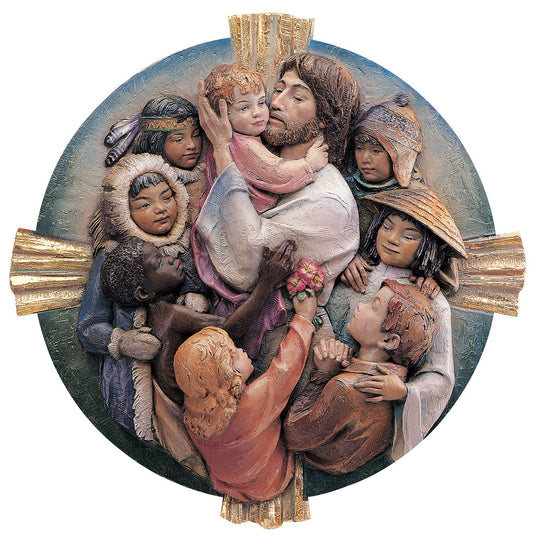 Demetz - Jesus with Children of the World Medallian | Mod 100/37