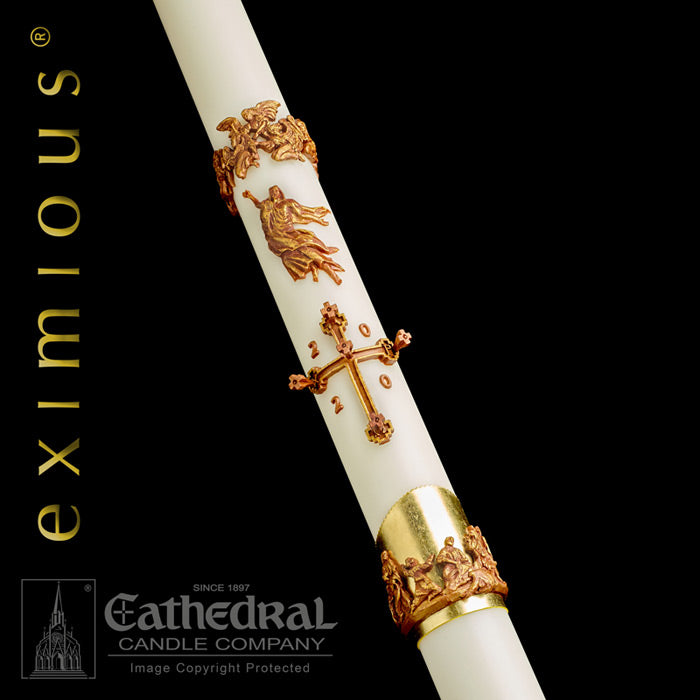 Eximious Collection | Mount Olivet Paschal Candle - Cathedral Candle - Chiarelli's Religious Goods & Church Supply