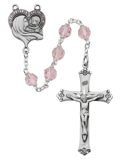 Tincut Rosary, Mary & Jesus Center - 7mm - McVan - Chiarelli's Religious Goods & Church Supply