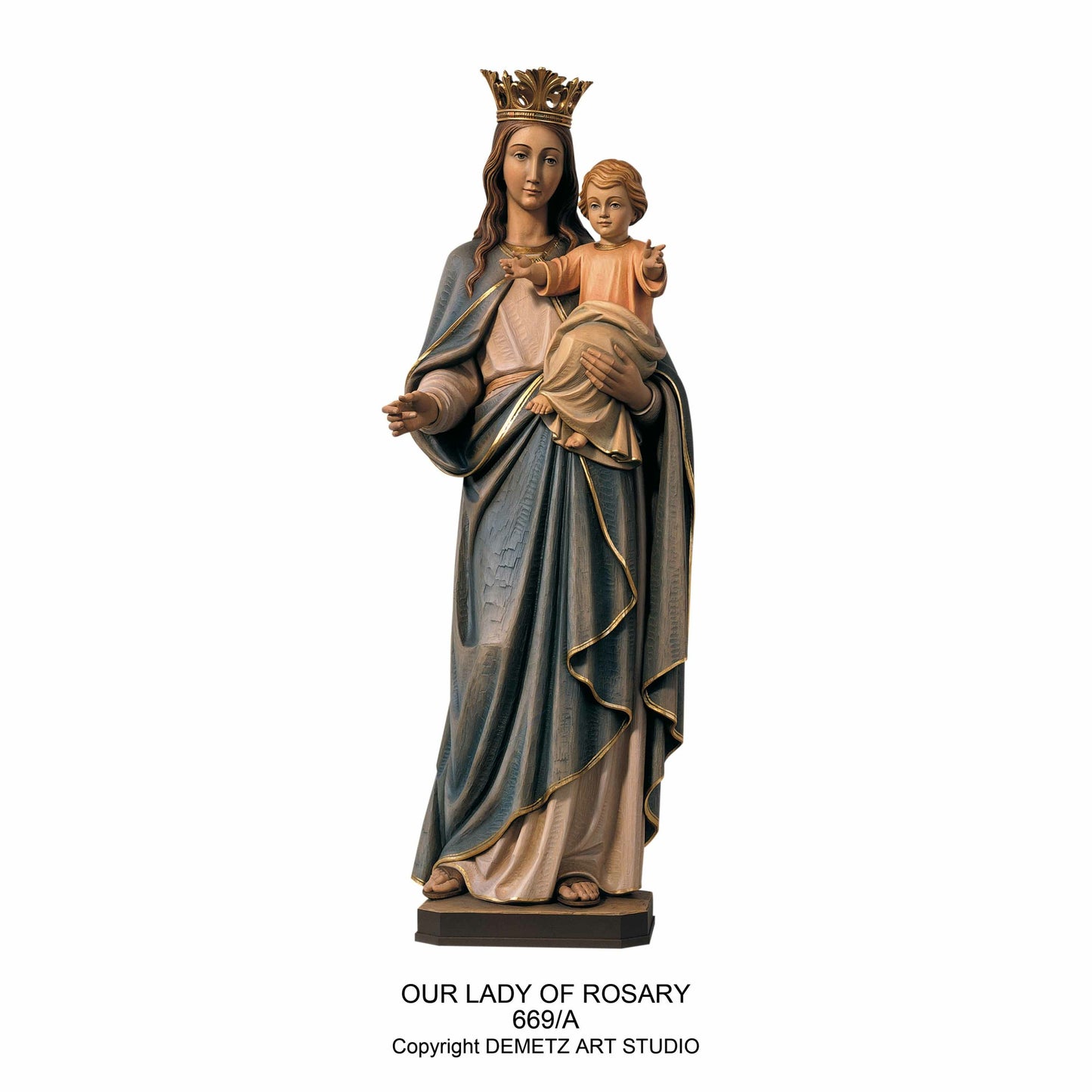 Our Lady Queen of Heaven Statue - Demetz - Chiarelli's Religious Goods & Church Supply