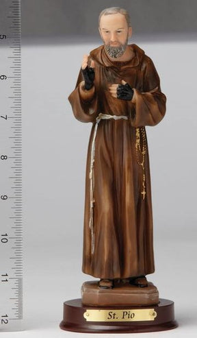 8" Padre Pio - Hand Painted - Religious Art - Chiarelli's Religious Goods & Church Supply