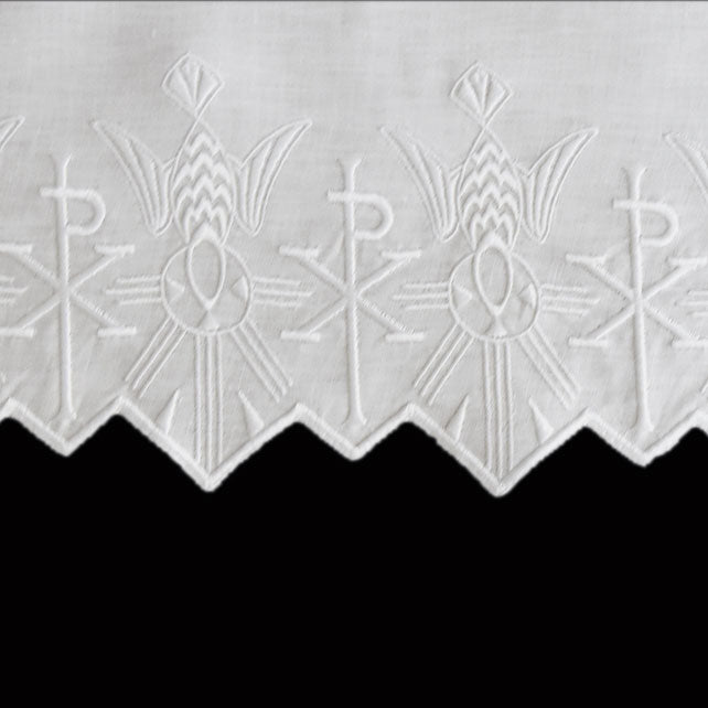 100% Pure Linen Embroidered Altar Linens | All Styles