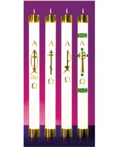 Lux Mundi - Paschal Candles | All Designs - Cathedral Candle - Chiarelli's Religious Goods & Church Supply