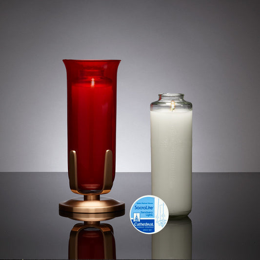 SacraLite - Sanctuary Lights - Cathedral Candle - Chiarelli's Religious Goods & Church Supply